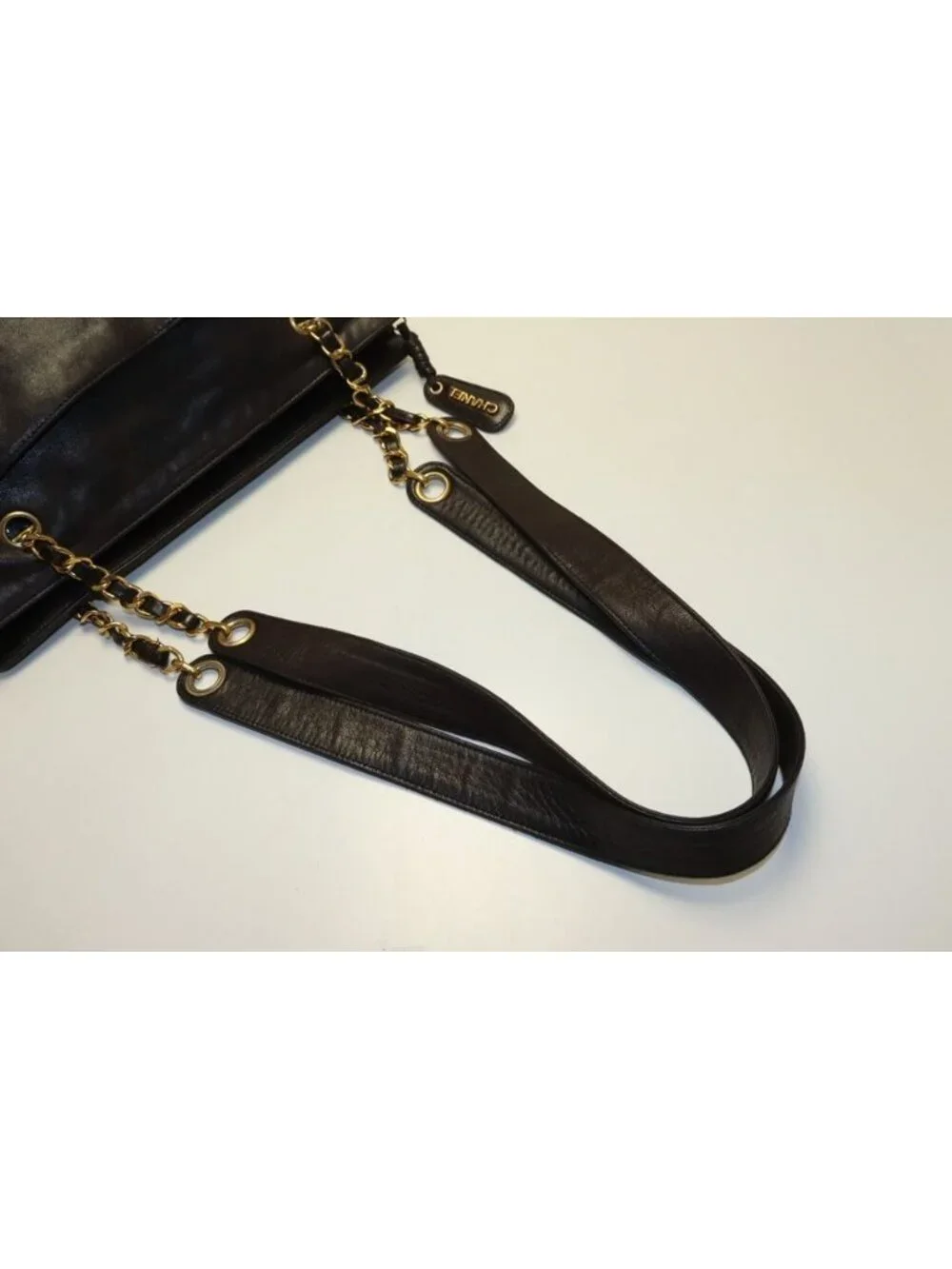 Chanel Jumbo CC Logo Leather Tote